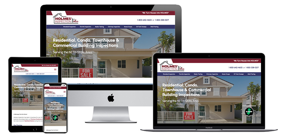 Holmes Inspection Service responsive websites